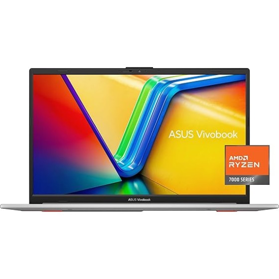 ASUS Vivobook Go 15.6” Slim Laptop, AMD Ryzen 5 7520U, 8GB, 512GB, Windows 11 Home, Cool Silver, Military Grade Durability, Fast Charging, Webcam Shield, E1504FA-AS54