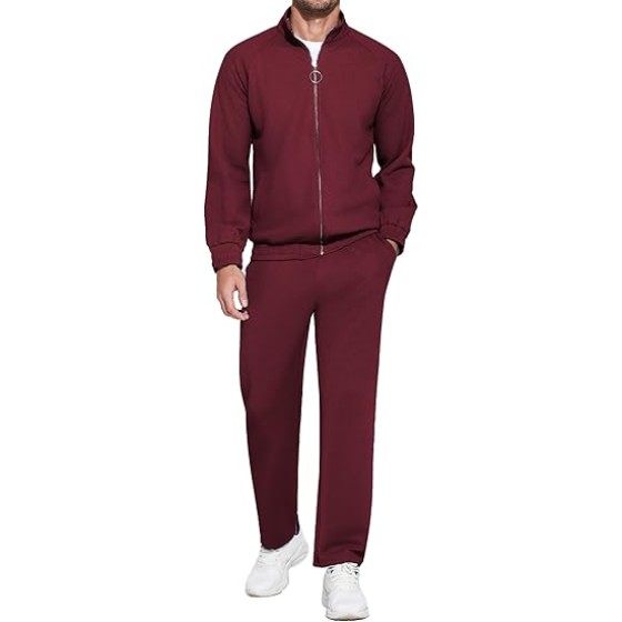 COOFANDY Mens 2 Piece Tracksuit Casual Sweatsuits Full Zip Track Suits Jogging Athletic Suit Sets